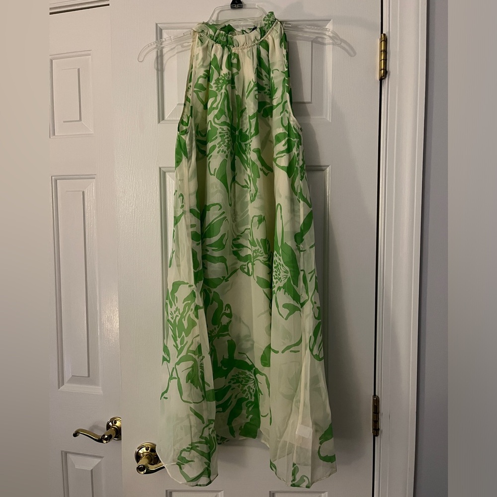 Green and white Banana Republic sundress size Small